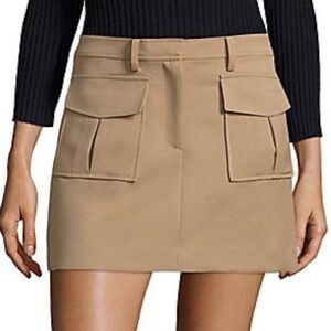 Theory Lupah Prospective Safari Mini Skirt, Brown In Palomino